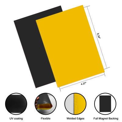 10pcs Magnetic Photo Frame Yellow Refrigerator Magnets With Smooth Surface Design Mositure Proof