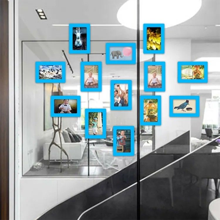 4x4 Magnetic Photo Frame Rectangle/Square Magnets Sleeve Easy To Install